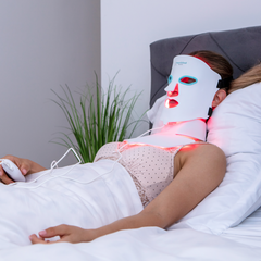 Nourished Bodynskin LED Light Therapy Face and Neck Mask Set - 7 Colors, 222 LEDs